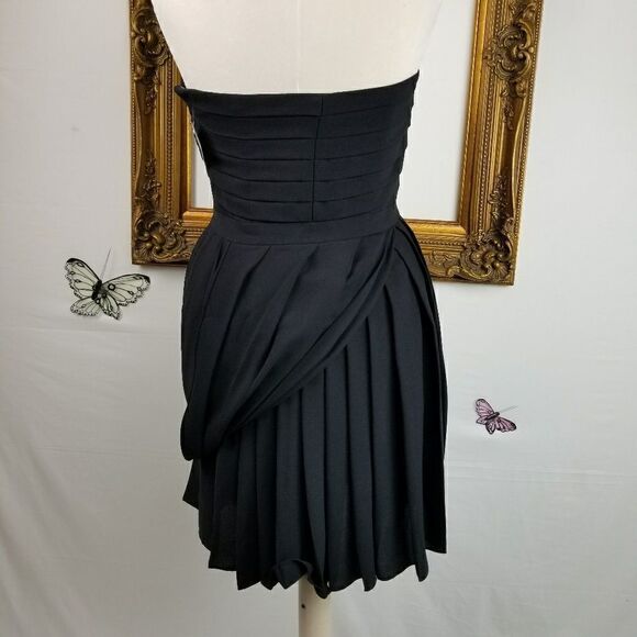 Rachel Rachel Roy black pleated coctail dress - Picture 5 of 8
